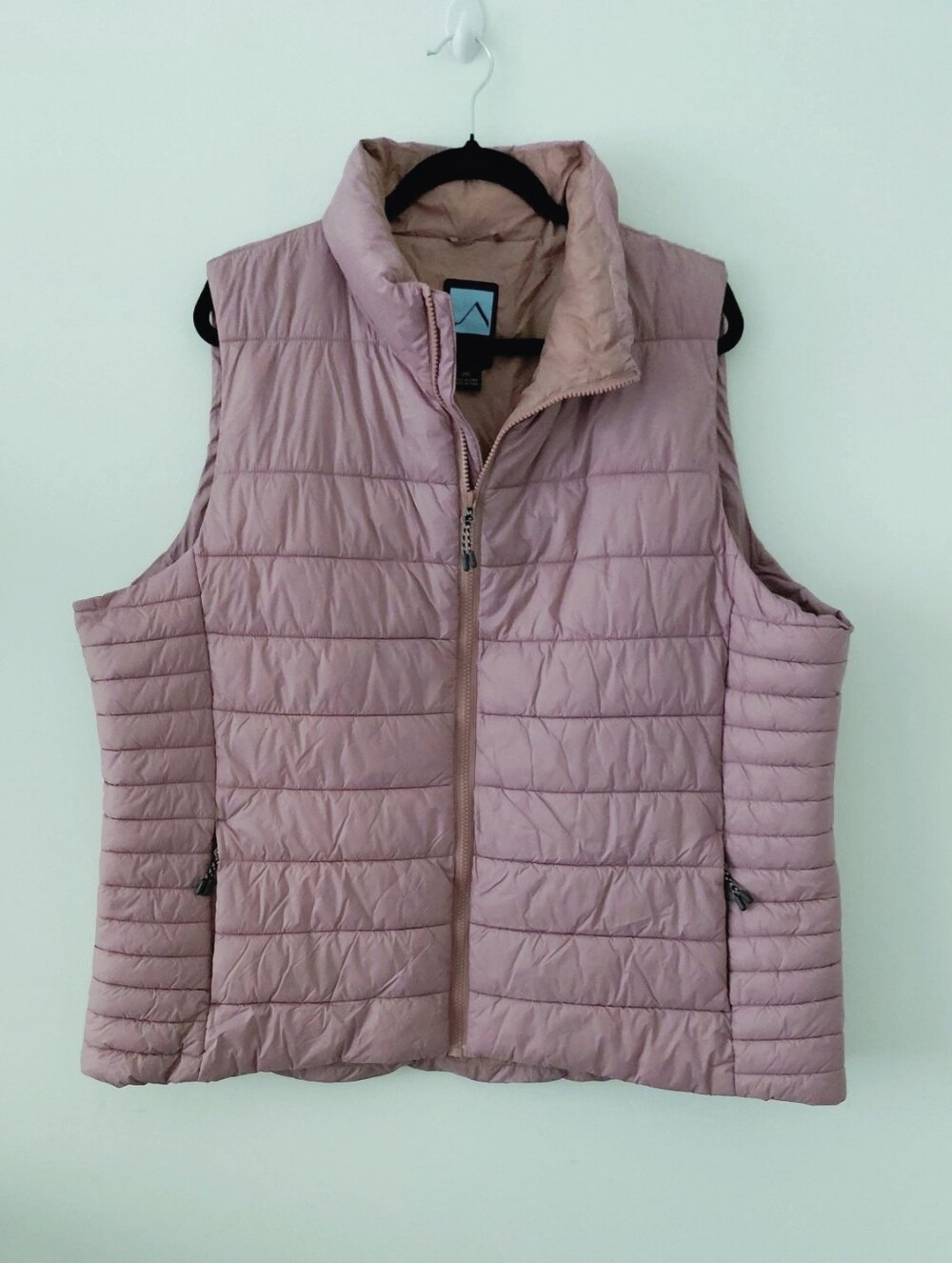 Light Pink Quilted Puffer Vest - Women